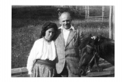 Bystrzec, Irena Vincenzowa w stroju huculskim i Stanisław Vincenz